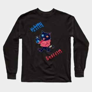 Kitty Graffiti Long Sleeve T-Shirt